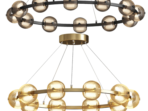 SEMUND ring chandelier spherical chandelier