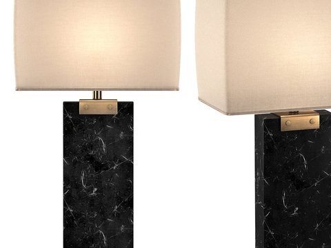 New Chinese Table Lamp Marble Table Lamp Fabric Table Lamp