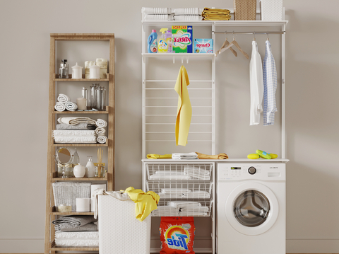 Modern Balcony Rack Washing Machine Storage Rack Bathroom Products