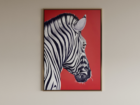 Zebra Painting Frame Mural Decorative Painting