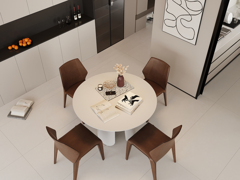 Modern Round Dining Table Dining Table and Chair