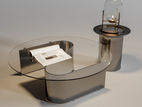 Modern coffee table glass coffee table