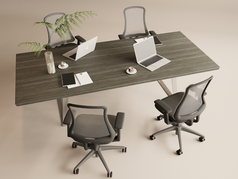 modern office desk and chair