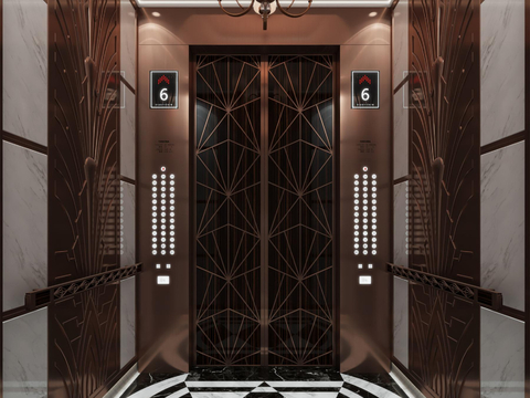 Affordable Luxury Style Elevator Car