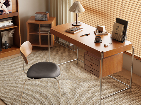 Middle Style Desk and Chair Desk