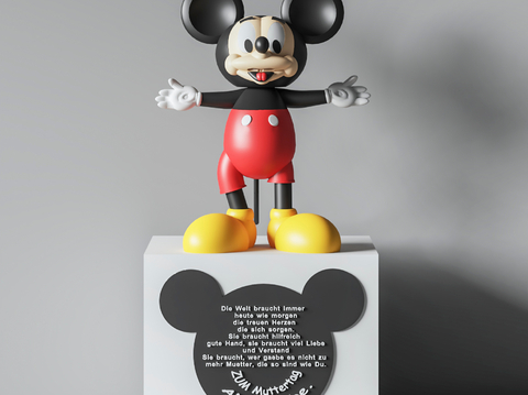 Modern Mickey Mickey Mouse Doll Toy Cartoon Trendy Play Sculpture