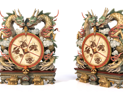 Qinglong Sculpture Carving Ornaments