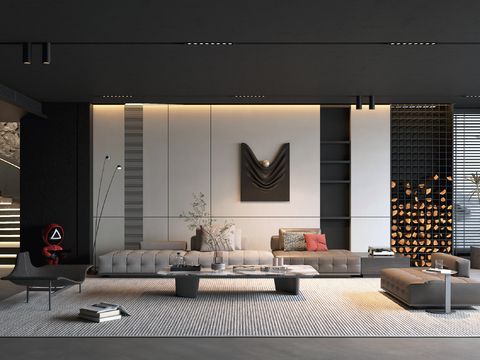 Dark Style Living Room