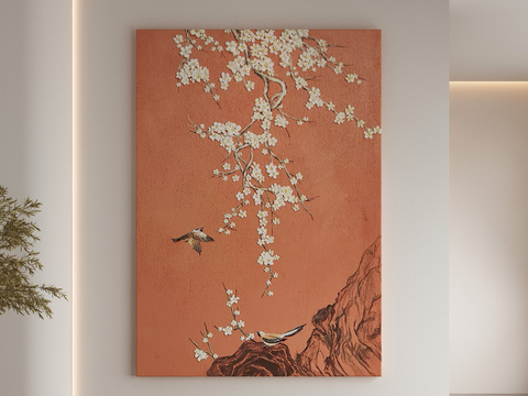 Neo-Chinese Style Decorative Painting Plum Blossom Painting