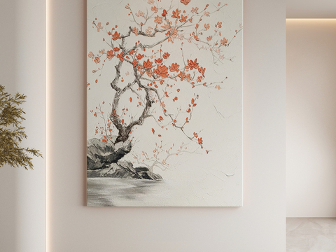 New Chinese Ink Painting Plum Blossom Painting Decorative Painting