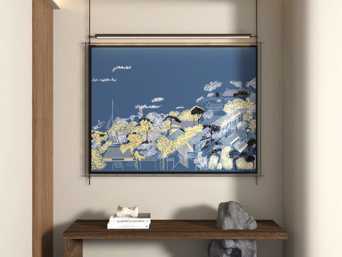 New Chinese Art Painting Texture Painting Decorative Painting