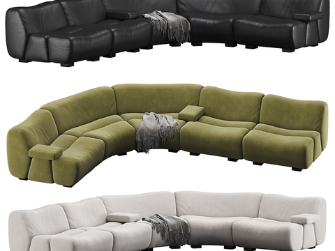 Ernest Curved Sofa Multiplayer Sofa 2