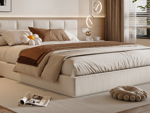 Cream Style double bed