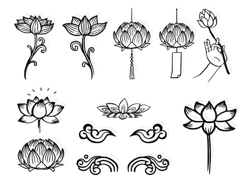 Lotus Lotus Lotus Silhouette