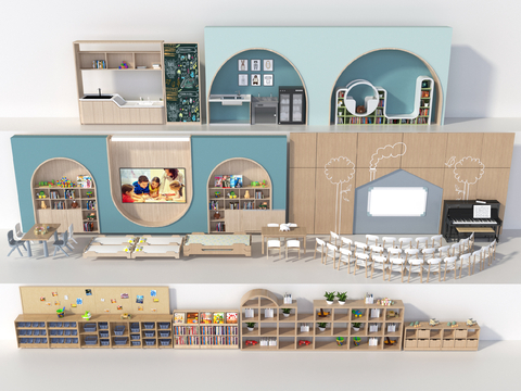 Children's bookshelf shape bookcase