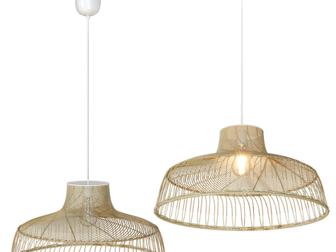 Quiet wind rattan chandelier