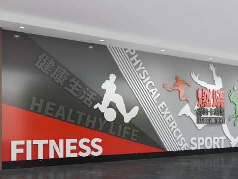 Modern Sports Culture Wall Gym Culture Wall