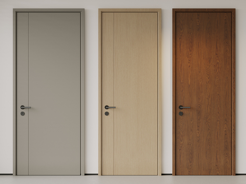 Modern Single Door Bedroom Door Minimalist Door Room Door