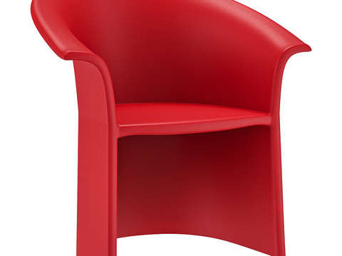 Heller Red Chair Lounge Chair