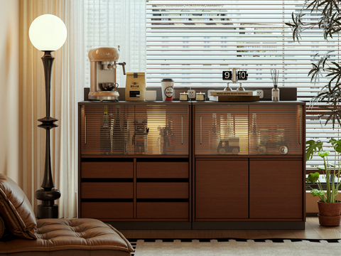 Middle Style Locker Sideboard