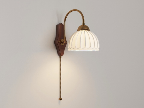 French retro wall lamp