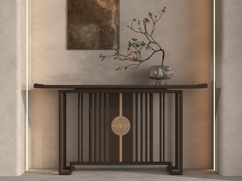 Neo-Chinese Style bar case end view table porch table