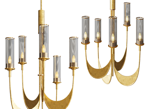 Modern metal chandelier multi-head chandelier