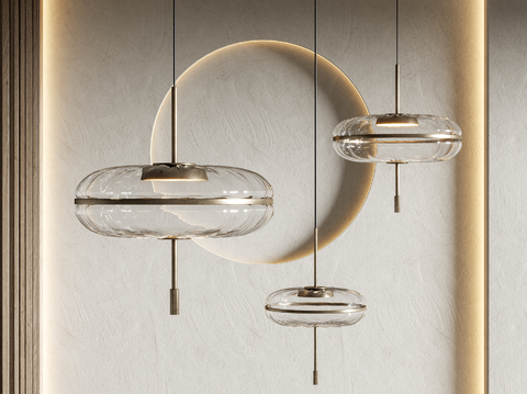 Modern Glass Chandelier Minimalist Chandelier