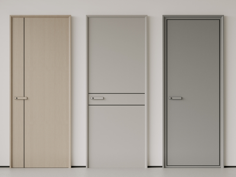 Modern Single Door Bedroom Door Minimalist Door Room Door