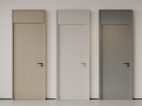 Modern Single Door Bedroom Door Minimalist Door Room Door