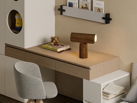 Nordic desk custom integrated table