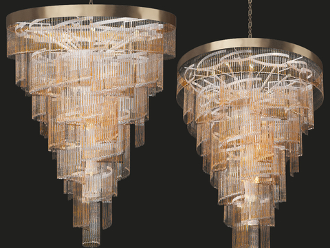 Modern crystal chandelier