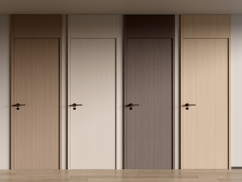 Modern Single Door Top Door Minimalist Door Wooden Door