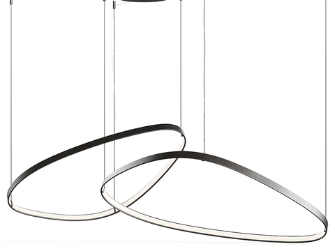 Modern minimalist chandelier wireframe chandelier