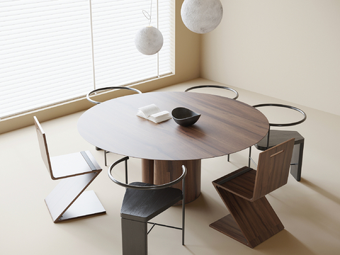 Modern Dining Table and Chair Round Table