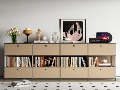 USM Bookcase Low Cabinet