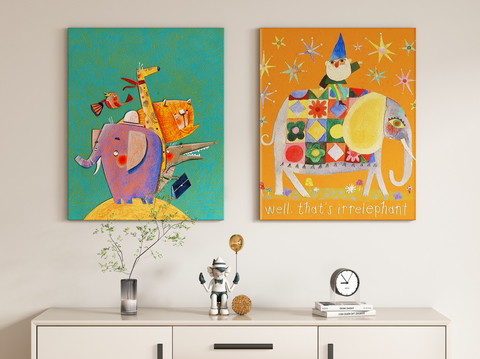 Modern Children's Painting Decorative Painting Hanging Painting