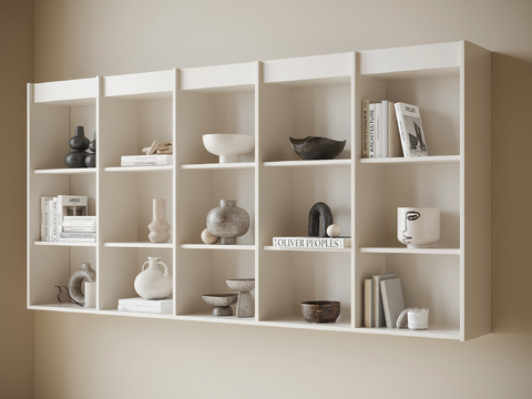 Modern Wall-Mounted Bookshelf Storage Rack