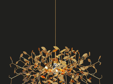 Modern metal chandelier