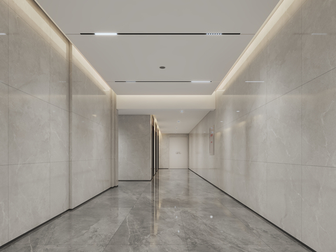 Modern elevator hall Corridor