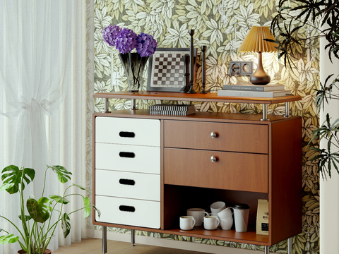 Middle Style Locker Sideboard