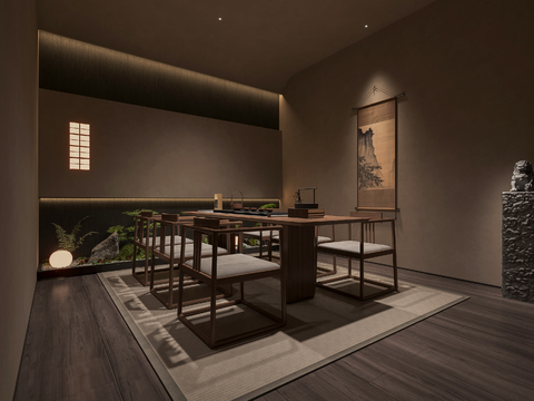 New Chinese Tea House Room