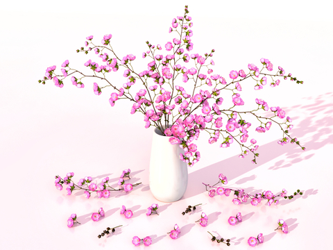 Pink Branches Indoor Plant Decorative Vase