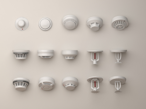 Smoke detector, fire sprinkler, smoke sensor