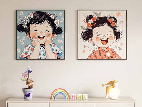 Modern children's cartoon cartoon drawing