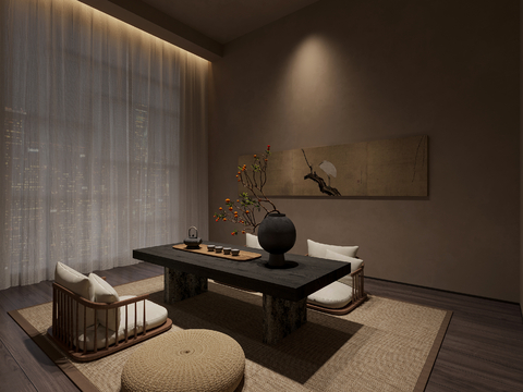 New Chinese Teahouse Room