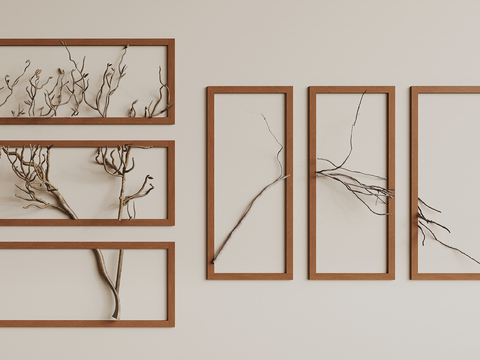 Modern dry branch wall ornaments