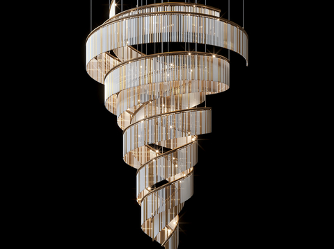 Modern Metal Lamp Crystal Chandelier Hotel Chandelier