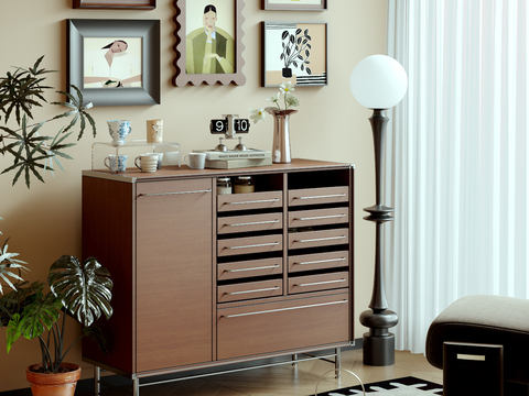 Middle Style Decorative Cabinet Sideboard