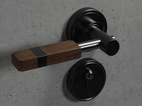 Modern cabinet door handle door lock